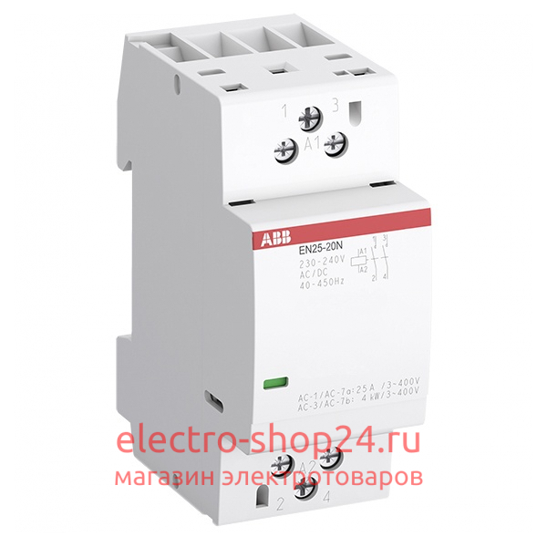 ESB25-22N-01 Модульный контактор ABB (25А АС-1, 2НО+2НЗ) катушка 24В AC/DC 2 модуля 1SAE231111R0122  1SAE231111R0122  - магазин электротехники Electroshop