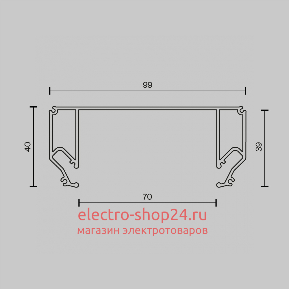 Алюминиевый профиль ниши скрытого монтажа Maytoni ALM-9940-SC-W-2M ALM-9940-SC-W-2M - магазин электротехники Electroshop