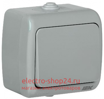 Выключатель 1-клавишный для открытой установки ВС-20-1-0-А 10А IP54 AQUATIC ИЭК EVA10-K03-10-54  EVA10-K03-10-54 - магазин электротехники Electroshop