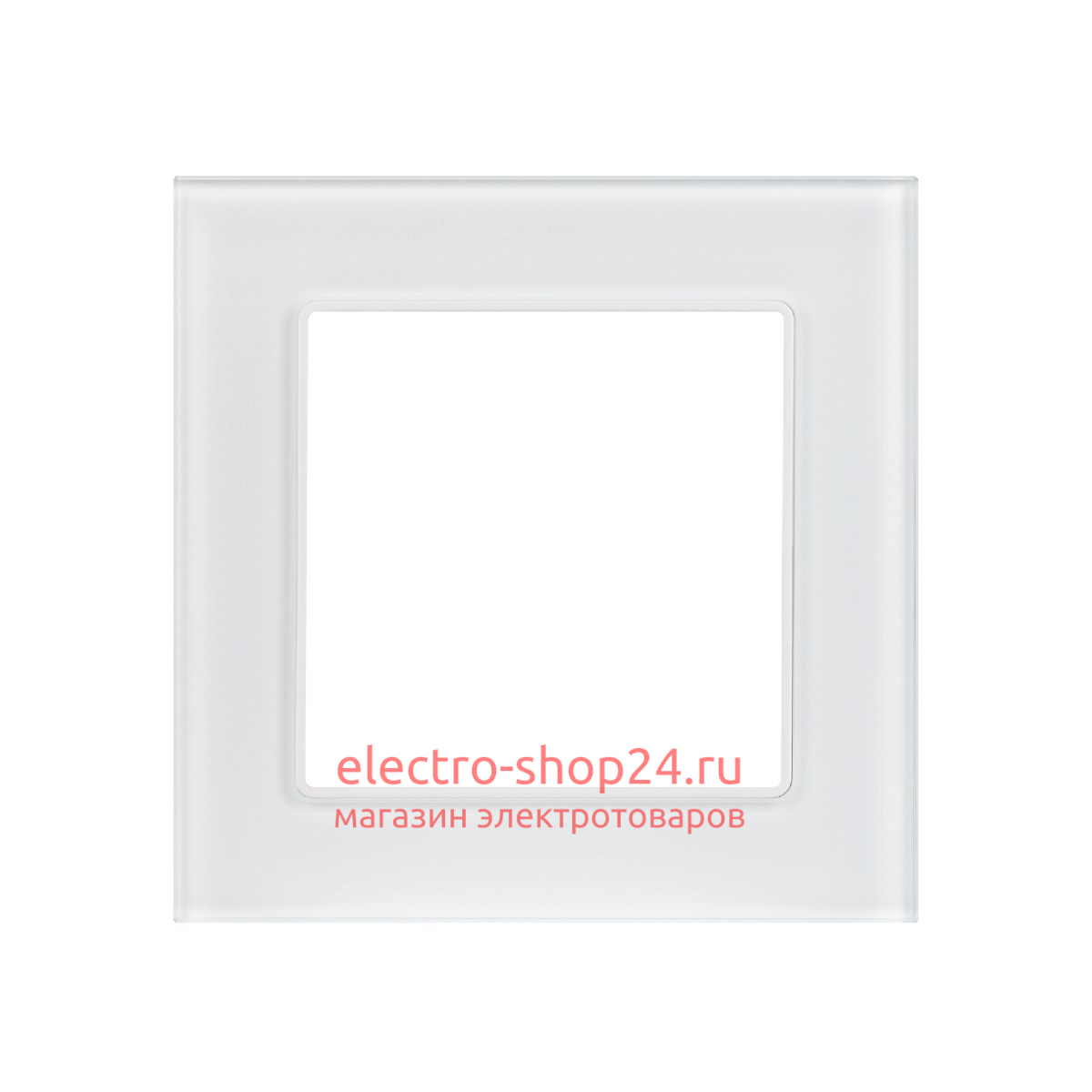 Рамка одноместная Arlight FRM-GLARE-GS-1-WH 043786 043786 - магазин электротехники Electroshop