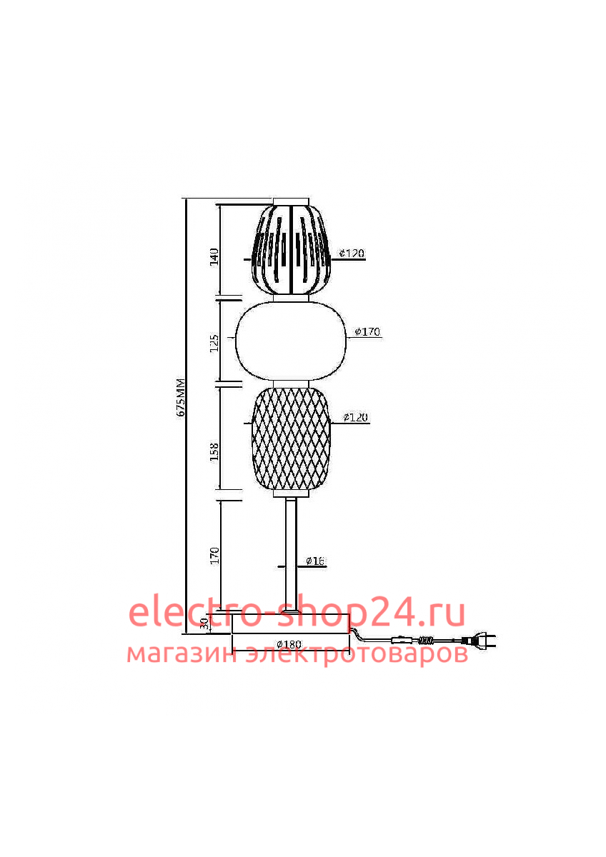 Настольная лампа Maytoni Pattern MOD267TL-L28G3K MOD267TL-L28G3K - магазин электротехники Electroshop