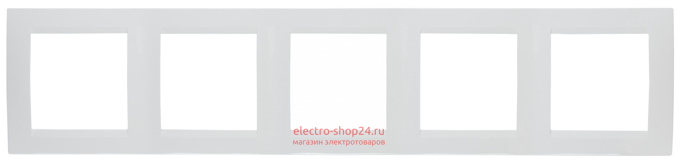 Рамка Simon 15 универсальная 5 постов белый 1500650-030 1500650-030 - магазин электротехники Electroshop
