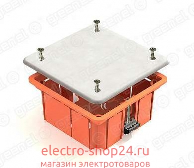 Коробка распаячная GREENEL 92х92х45мм скрытой установки для гипсокартона GE41022 GE41022 - магазин электротехники Electroshop