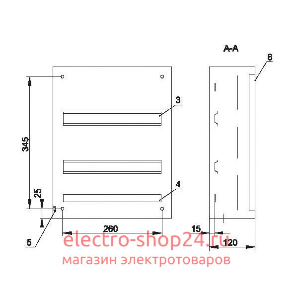 Щит металлический ЩРн-24з-0 74 У2 IP54 на 24 модуля навесной 410х330х120 TITAN 3 ИЭК MKM11-N-24-54-Z MKM11-N-24-54-Z - магазин электротехники Electroshop