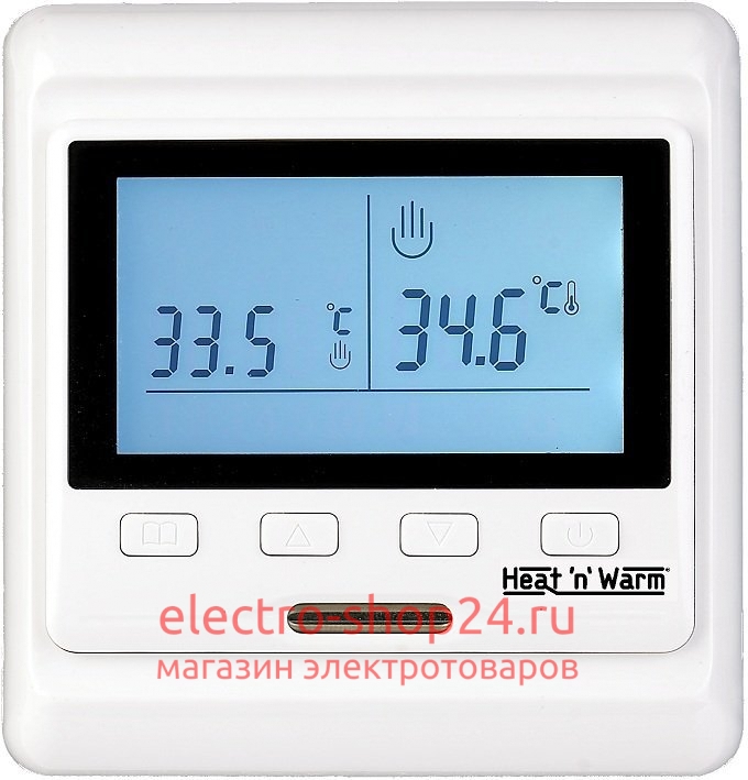 Термостат программируемый дисплей датчик пола; датчик воздуха 3.6кВт 16А Grand Meyer HW-500 белый HW-500 белый - магазин электротехники Electroshop