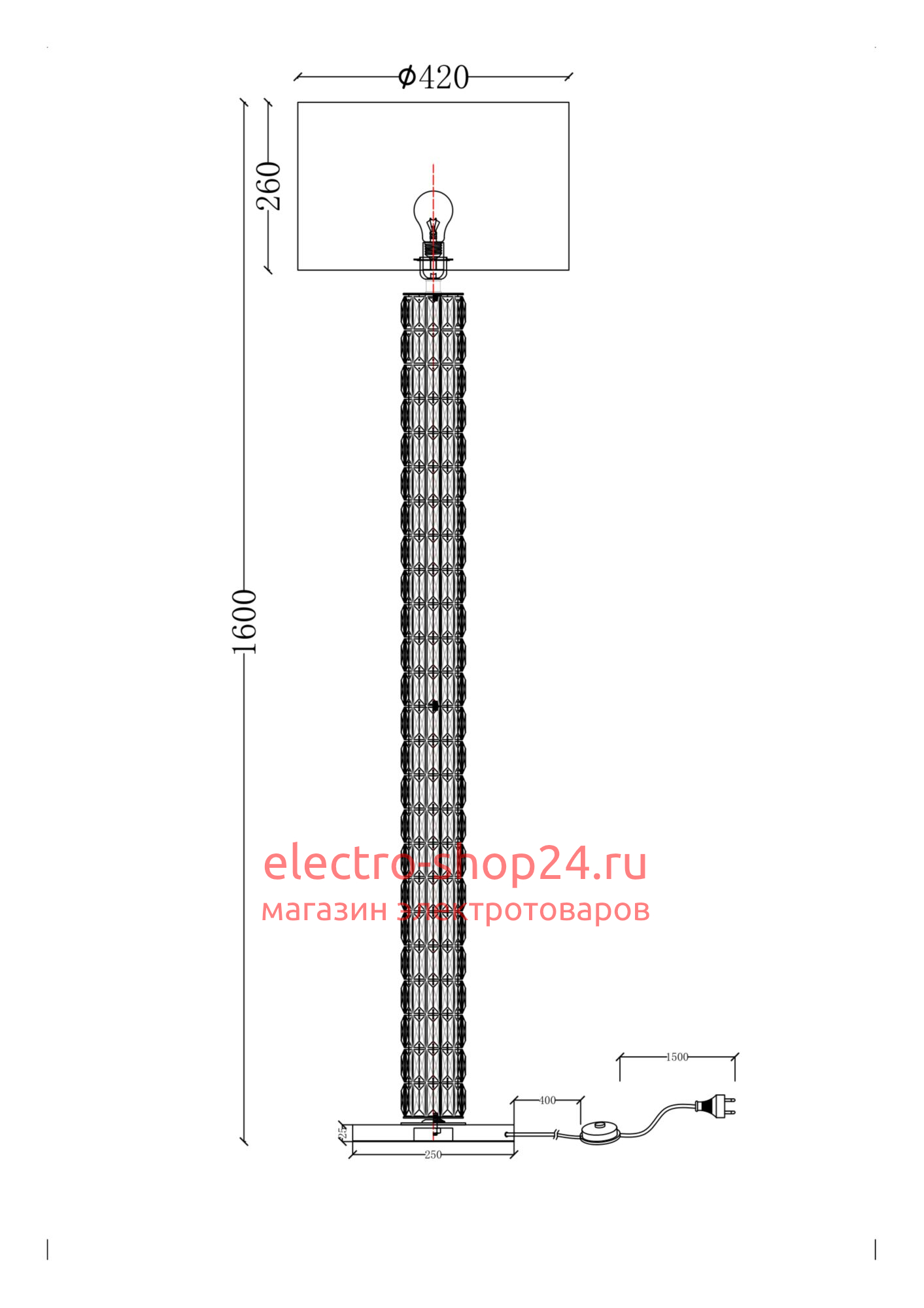 Торшер Maytoni Talento DIA008FL-01CH DIA008FL-01CH - магазин электротехники Electroshop