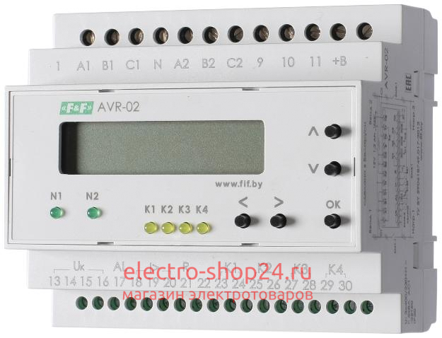 Устройство управления резервным питанием F&F AVR-02 EA04.006.004 EA04.006.004 - магазин электротехники Electroshop