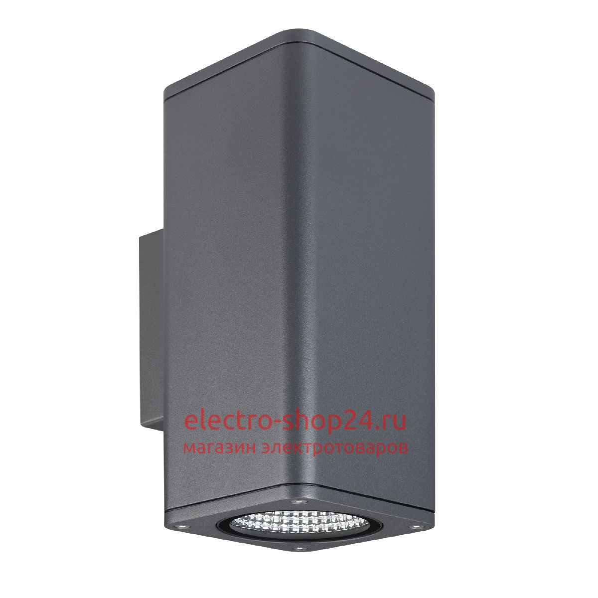 Уличный настенный светильник Arlight LGD-EVO-WALL-TWIN-S100x100-2x12W Warm3000 (GR, 44 deg, 230V) 046195 046195 - магазин электротехники Electroshop