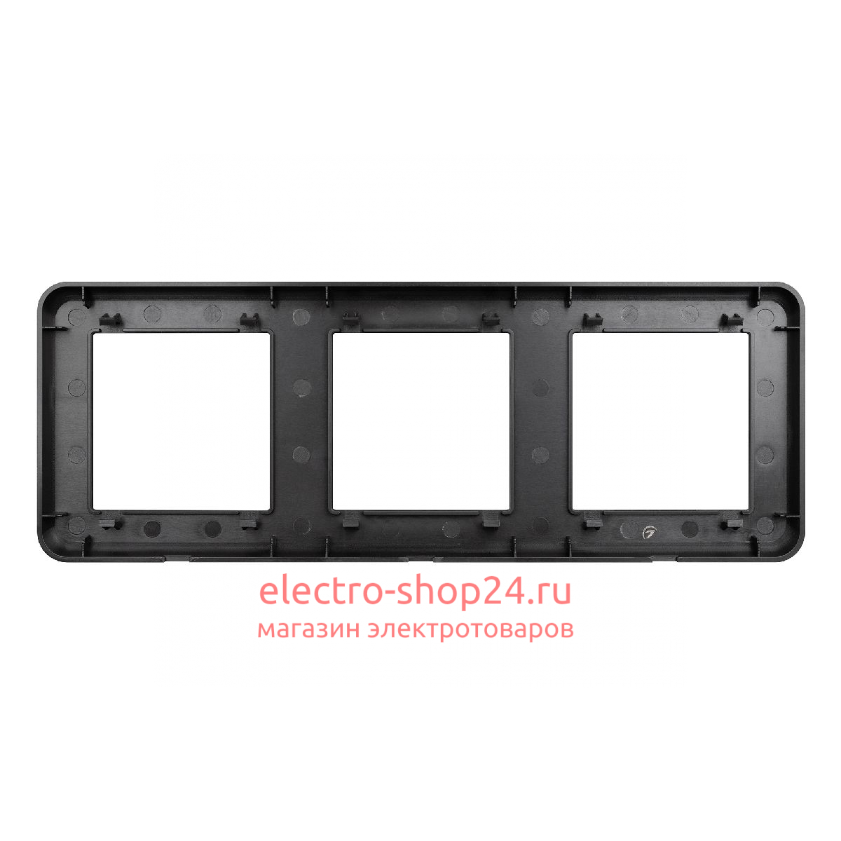 Рамка трехместная Arlight FRM-VERSA-PL-3-BK 043784 043784 - магазин электротехники Electroshop