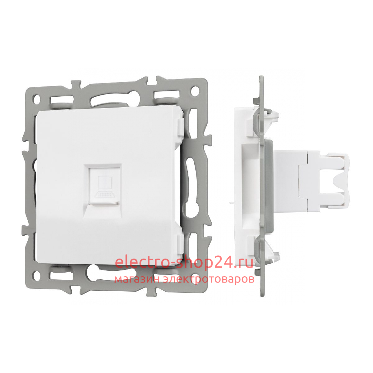 Механизм компьютерной розетки Arlight SCT-MPC1-PL-WH 045301 045301 - магазин электротехники Electroshop