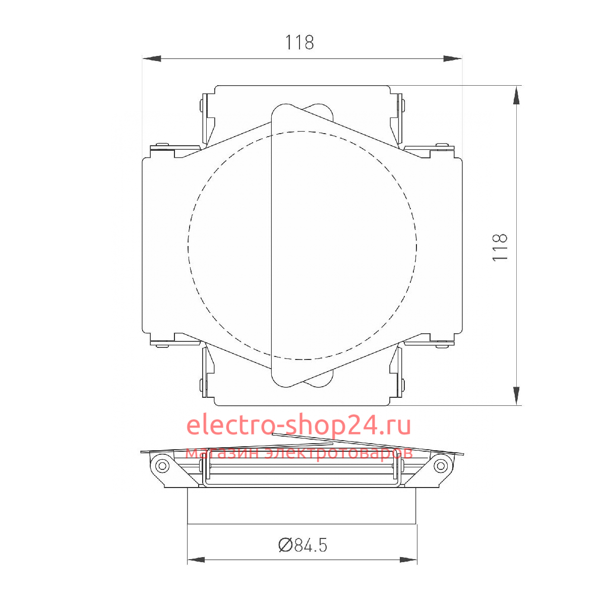 Шторки кашетирующие Arlight LGD-BARNDOORS-R85 (BK) 046760 046760 - магазин электротехники Electroshop