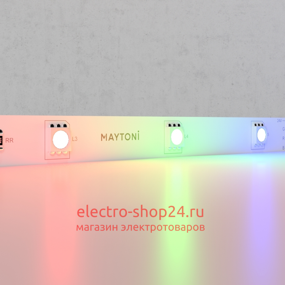 Светодиодная лента Maytoni Technical 24В 5050 7,2Вт/м RGB IP20 10166 10166 - магазин электротехники Electroshop