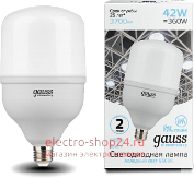 Лампа Gauss Elementary LED T120 E27 42W 6500K 63234 63234 - магазин электротехники Electroshop