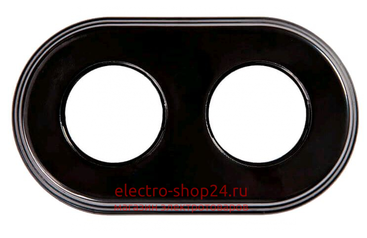Рамка 2-я Bironi Лизетта керамика черный BF2-620-03 - магазин электротехники Electroshop