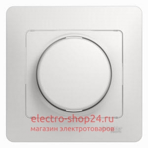Светорегулятор (диммер) LED, RC, 630Вт/ВА в сборе Schneider Electric Glossa, белый GSL000137 - магазин электротехники Electroshop