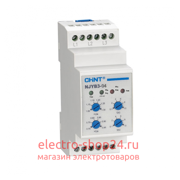 Реле контроля фаз NJYB3-15 3A AC220V CHINT 636025 636025 - магазин электротехники Electroshop