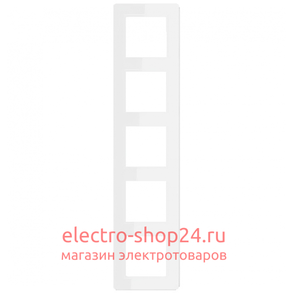 Рамка 5-ая Jung A flow Белоснежный матовый AF585BFWWM AF585BFWWM - магазин электротехники Electroshop