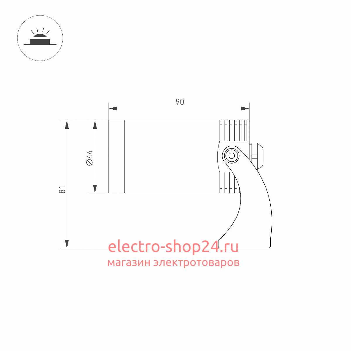 Прожектор Arlight KT-WATER-R44-8W Warm3000 047733 047733 - магазин электротехники Electroshop