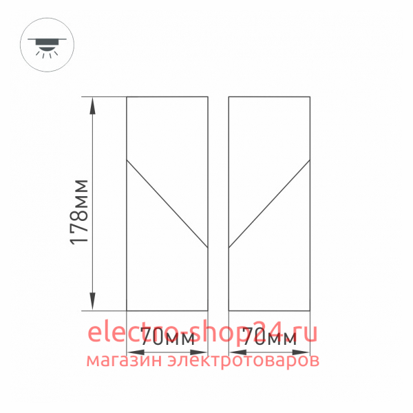 Накладной светильник Arlight Twist 026770(1) 026770(1) - магазин электротехники Electroshop