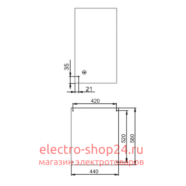 Щит металлический ЩМП-3-0 36 УХЛ3 IP31, с монтажной платой 650х500х220 ИЭК YKM40-03-31 YKM40-03-31 - магазин электротехники Electroshop