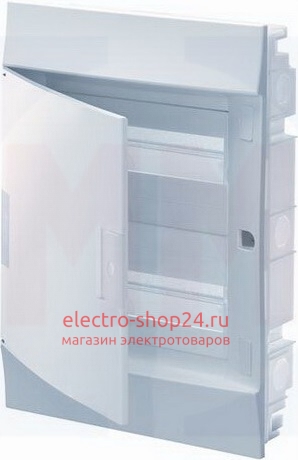 Бокс в нишу ABB Mistral41 на 36 модулей (2x18) непрозрачная дверь c клеммным блоком (1SPE007717F9977) - магазин электротехники Electroshop