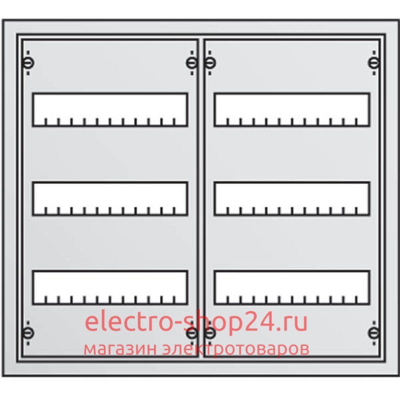 Распределительный щит ABB CA23VZRU настенный 500x550x160 на 72 модуля в сборе с клеммами 2CPX052525R9999 - магазин электротехники Electroshop