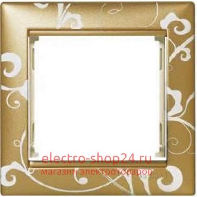 Рамка Legrand Valena 1 пост золото барокко (770020) - магазин электротехники Electroshop