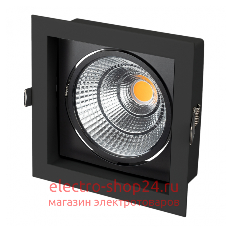 Встраиваемый светильник Arlight CL-KARDAN-S152x152-25W White6000 (BK-BK, 30 deg) 037028 037028 - магазин электротехники Electroshop