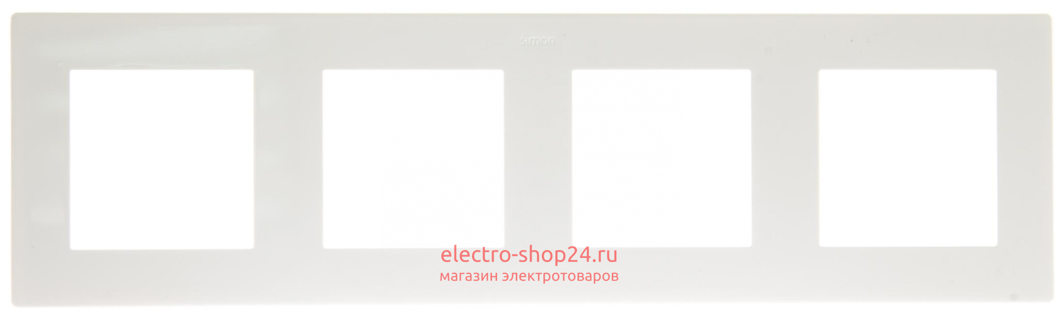 Рамка Simon 24 Harmonie 4 поста белый 2400640-030 2400640-030 - магазин электротехники Electroshop