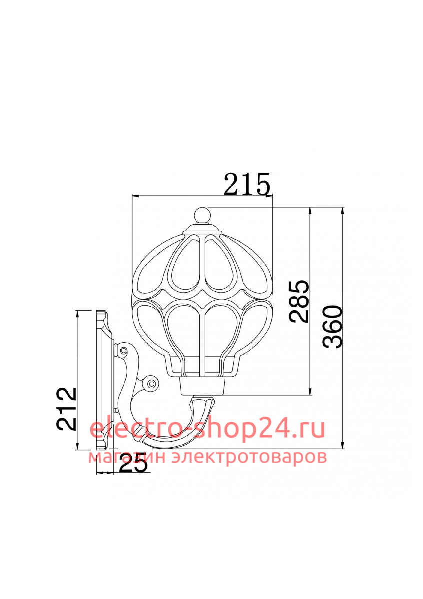 Бра Maytoni Via O024WL-01G O024WL-01G - магазин электротехники Electroshop