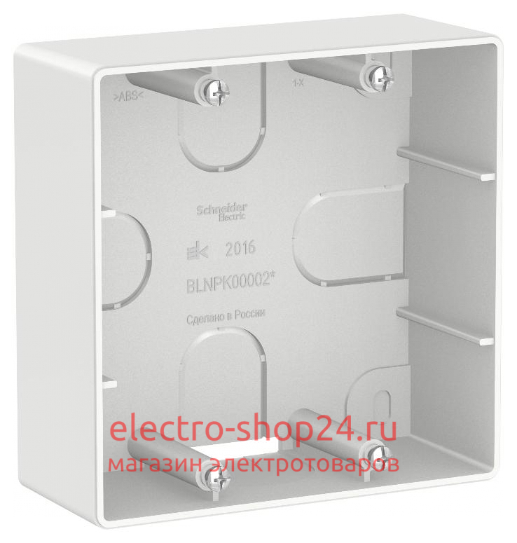 Коробка накладного монтажа для силовой розетки 32А Systeme Electric белая BLNPK000021 BLNPK000021 - магазин электротехники Electroshop