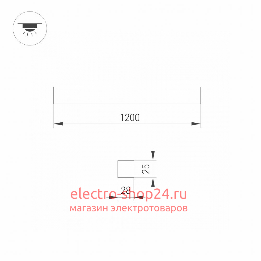 Потолочный светильник Arlight Snap-Starline-Flat-S1200-26W Day4000 031476 031476 - магазин электротехники Electroshop