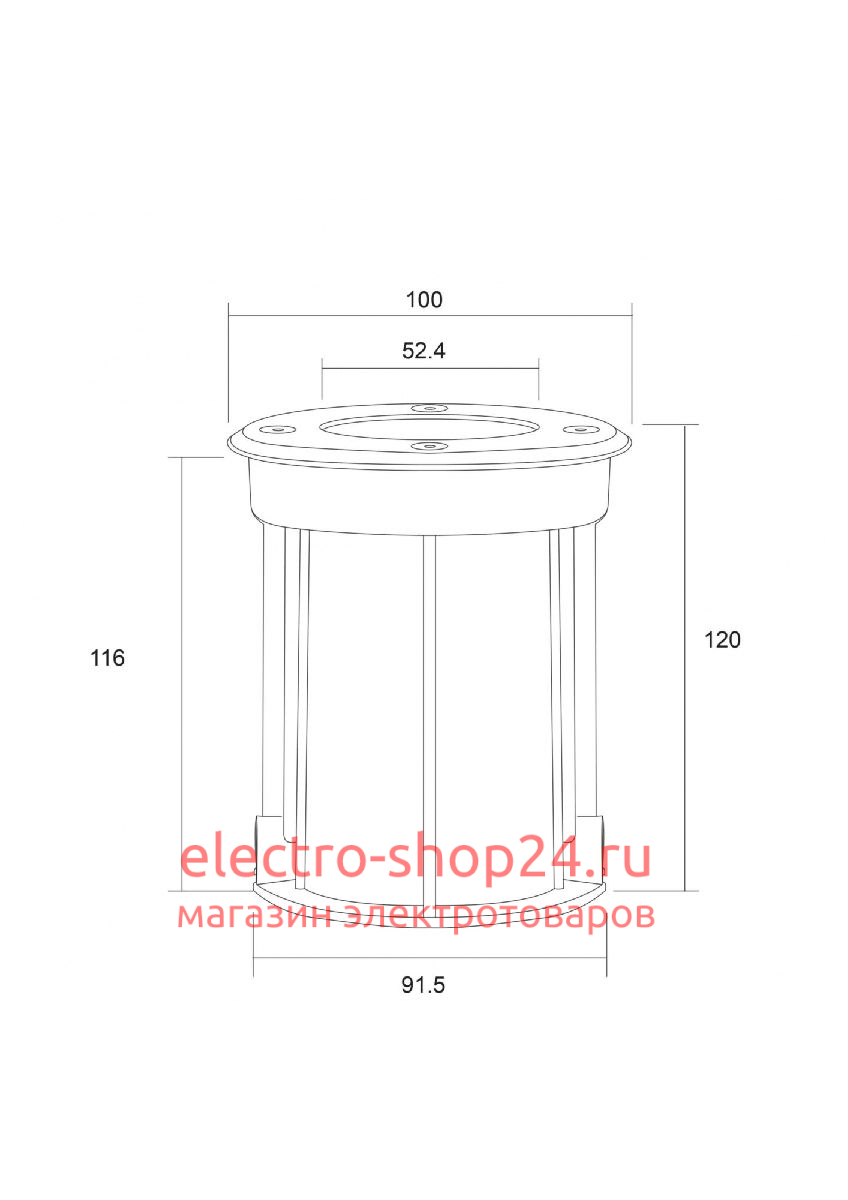 Ландшафтный светильник Outdoor Tubo O043DL-01S O043DL-01S - магазин электротехники Electroshop