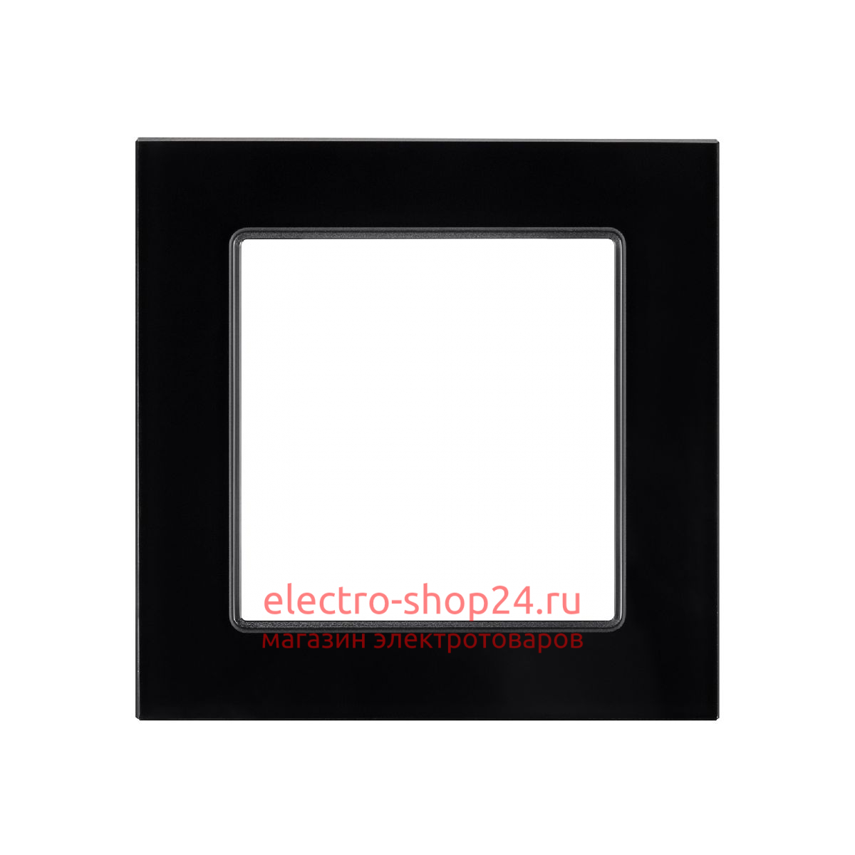 Рамка одноместная Arlight FRM-GLARE-GS-1-BK 043787 043787 - магазин электротехники Electroshop