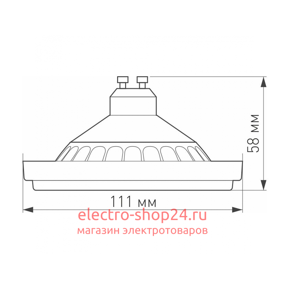 Светодиодная лампа Arlight AR111-UNIT-GU10-15W-DIM Warm3000 (WH, 120 deg, 230V) 026890 026890 - магазин электротехники Electroshop