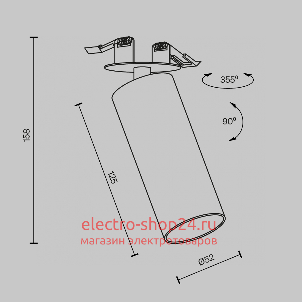 Встраиваемый спот Maytoni Focus Led C053CL-L12W4K-W-BS C053CL-L12W4K-W-BS - магазин электротехники Electroshop