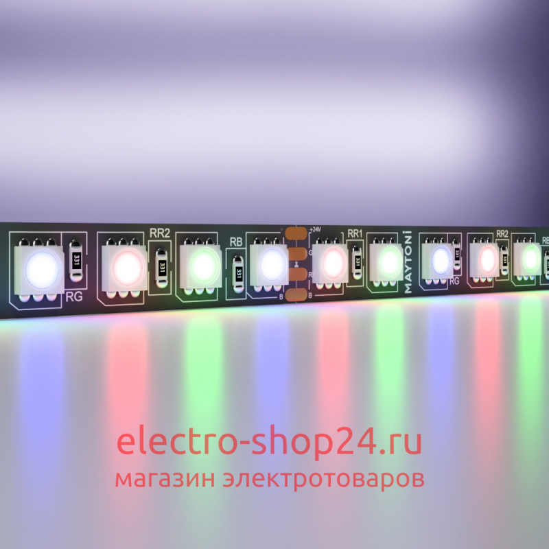 Светодиодная лента Maytoni Led Strip 24В 5050 21Вт/м RGB 5м IP20 Black 20038 20038 - магазин электротехники Electroshop