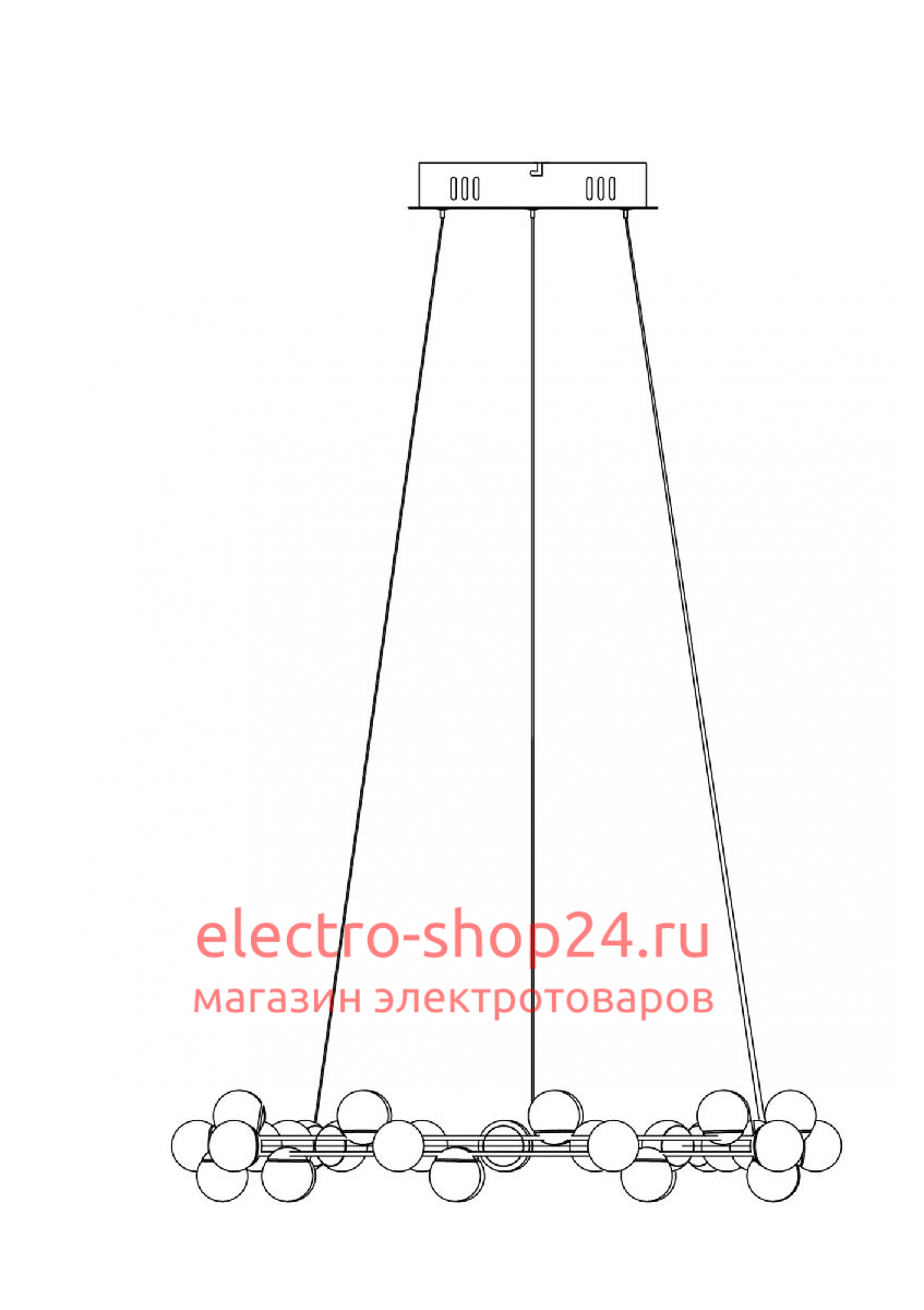 Подвесная люстра Maytoni Tessara MOD081PL-L50G3K MOD081PL-L50G3K - магазин электротехники Electroshop