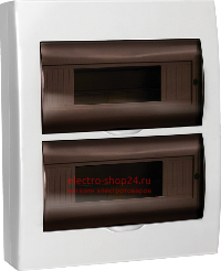 Бокс ЩРН-П-24 на 24 модуля навесной пластиковый с прозрачной дверкой IP40 ИЭК MKP12-N-24-40-10 MKP12-N-24-40-10 - магазин электротехники Electroshop