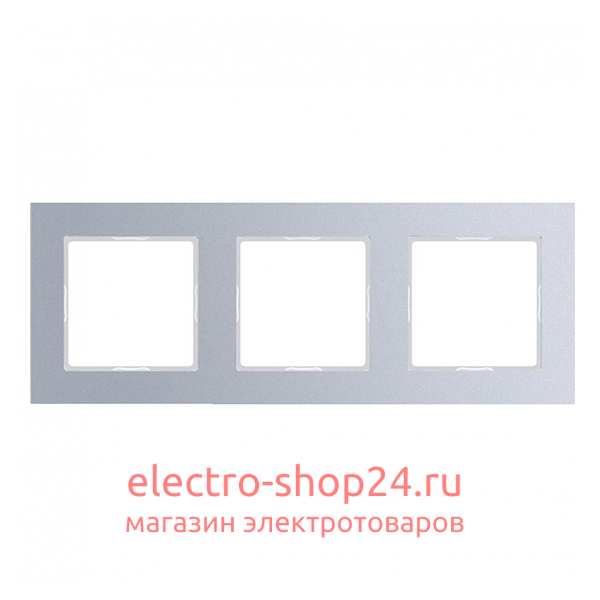 Рамка 3-ая Jung A Creation Алюминий AC583AL AC583AL - магазин электротехники Electroshop