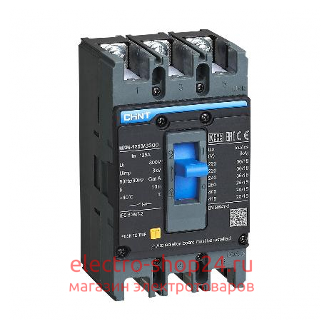 Автоматический выключатель NXM-125S/3Р 100A 25кА CHINT 131362 131362 - магазин электротехники Electroshop