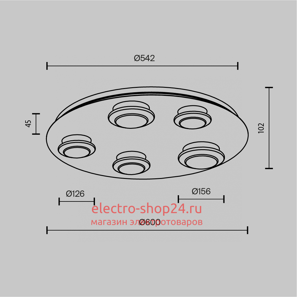 Потолочная люстра Maytoni Pharao MOD361CL-L58BS3K MOD361CL-L58BS3K - магазин электротехники Electroshop