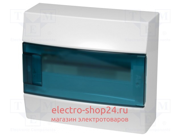 Бокс настенный ABB Mistral41 на 12модулей прозрачная дверь с клеммным блоком (1SPE007717F0421) - магазин электротехники Electroshop