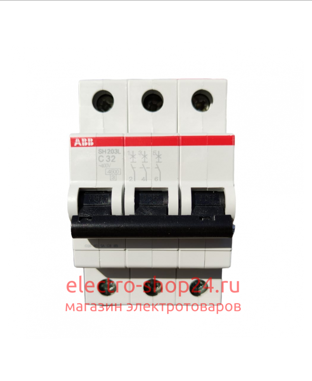 SH203L C32 Автоматический выключатель 3-полюсный 32А 4,5кА (хар-ка C) ABB 2CDS243001R0324 2CDS243001R0324 - магазин электротехники Electroshop