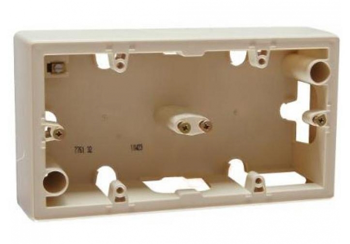 Коробка Legrand Valena 2 поста для накладного монтажа слоновая кость (776132) - магазин электротехники Electroshop