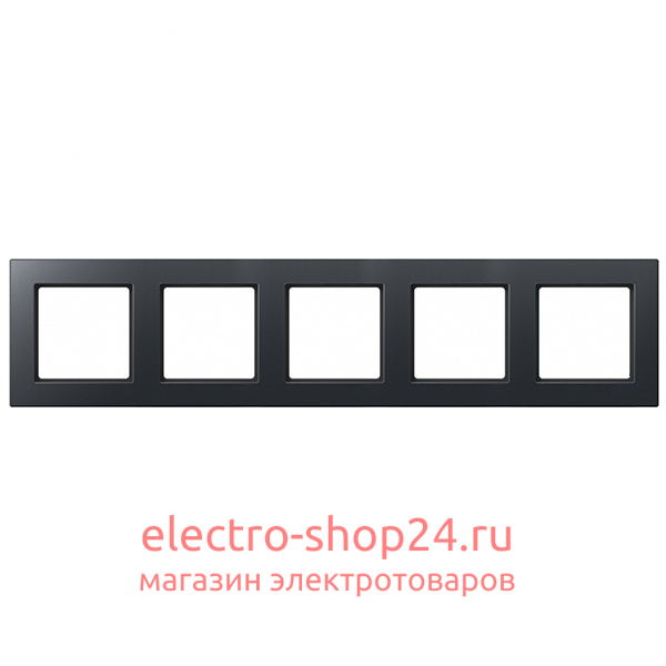 Рамка 5-ая Jung A Creation Антрацит матовый AC585BFANM AC585BFANM - магазин электротехники Electroshop