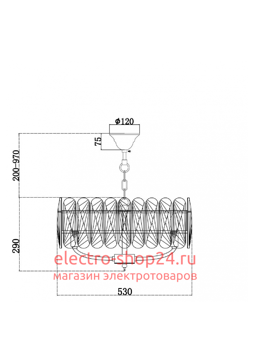 Подвесная люстра Maytoni Suite MOD122PL-06BS MOD122PL-06BS - магазин электротехники Electroshop