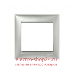 Рамка Legrand Valena 1 пост Алюминий 770151 - магазин электротехники Electroshop