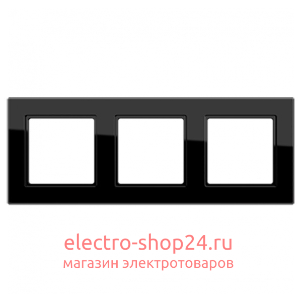 Рамка 3-ая Jung A Creation Черный AC583SW AC583SW - магазин электротехники Electroshop