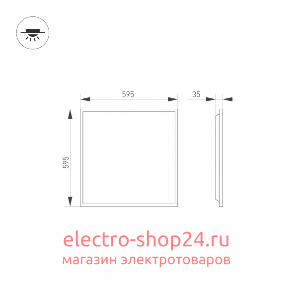 Встраиваемый светодиодный светильник Arlight DL-Titan-S600x600-40W Day4000-Mix 032783 032783 - магазин электротехники Electroshop